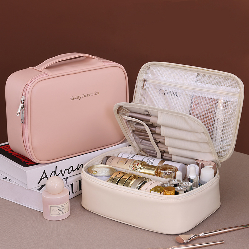 Luxury Skincare Organizer - 새로운 여성 화장품 가방 휴대용 보관