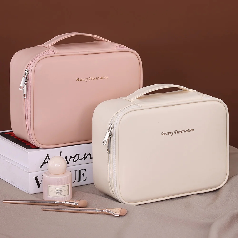 대용량 여성용 여행 필수품 PU 워시 스킨케어 파우치  - Luxury Skincare Essential 리뷰 및 가격