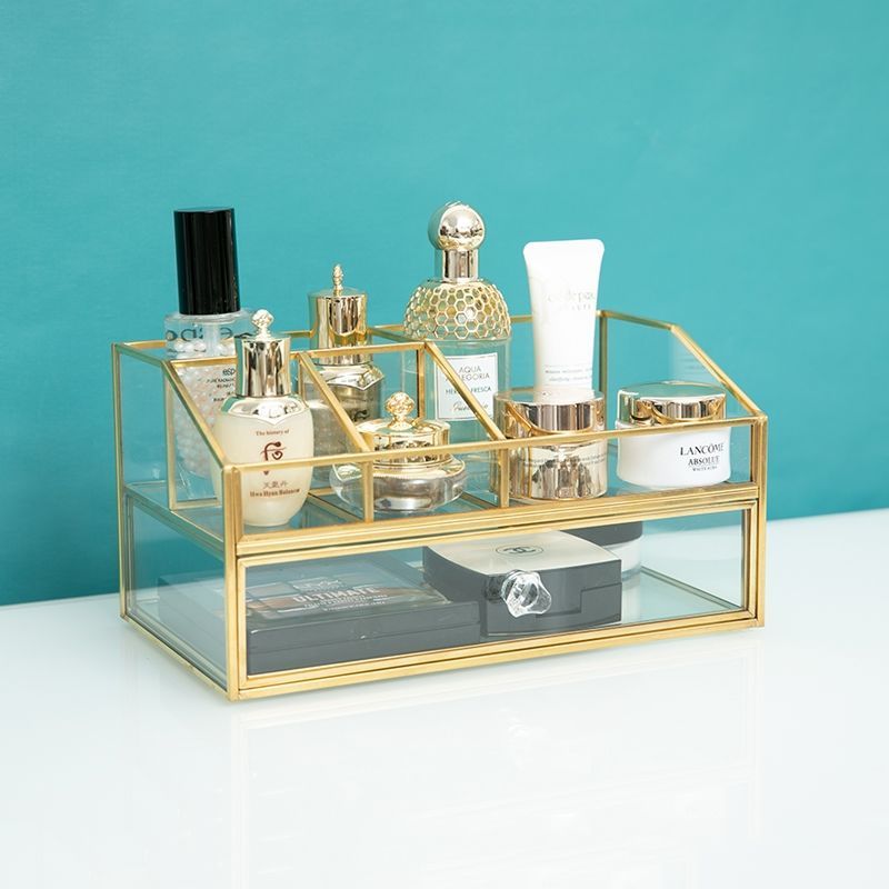 노르딕 라이트 럭셔리 유리 화장품 보관함 드레서 데스크 - Luxury Skincare Products 리뷰 및 가격