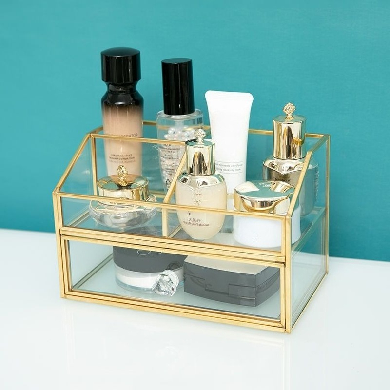 노르딕 라이트 럭셔리 유리 화장품 보관함 드레서 데스크 - Luxury Skincare Products 리뷰 및 가격