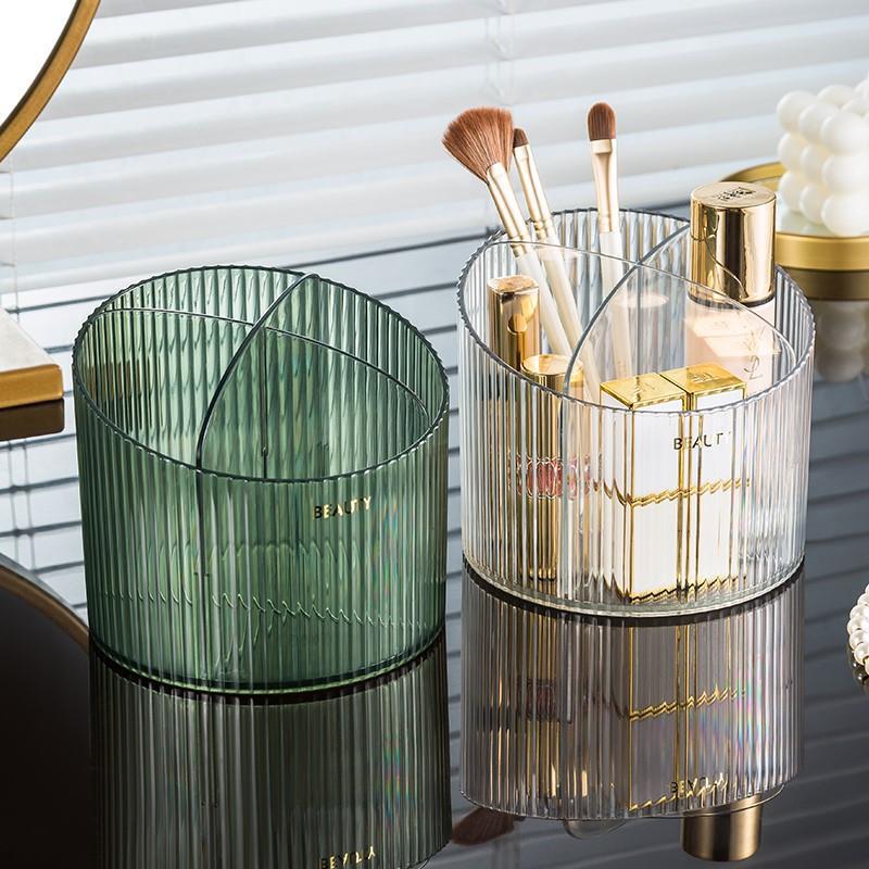데스크탑 고급 투명 수납함, 앞면이 낮고 뒷면이 높은  - Luxury Skincare Products 리뷰 및 가격