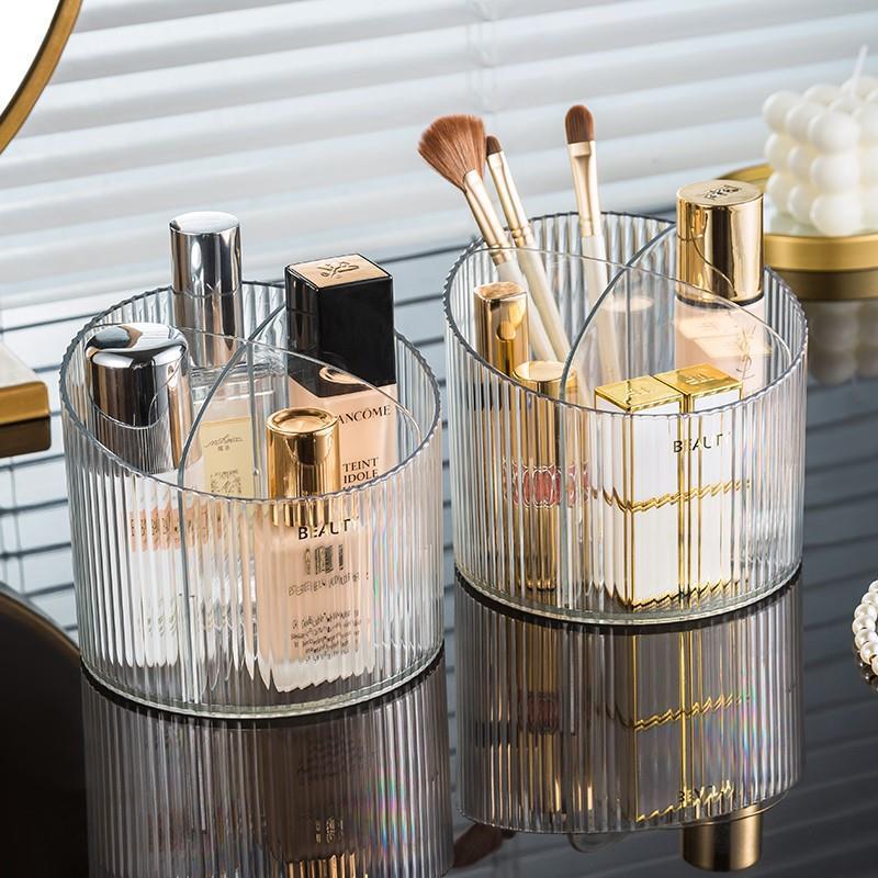 데스크탑 고급 투명 수납함, 앞면이 낮고 뒷면이 높은  - Luxury Skincare Products 리뷰 및 가격